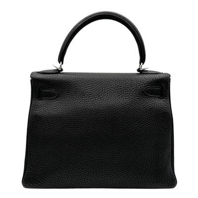 HERMES 헤르메스 Kelly 28 Kelly 28 가방, 토트 백, 숄더백, 토고 누아르, 검은 색, 실버 하드웨어