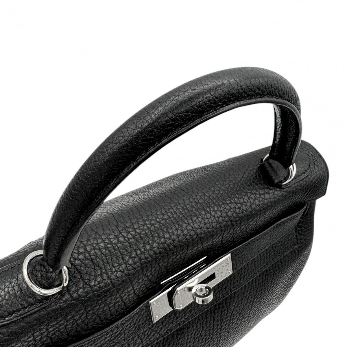 HERMES HERMES Kelly 28 Kelly 28 Bag, Tote Bag, Shoulder Bag, Togo Noir, Black, Silver Hardware