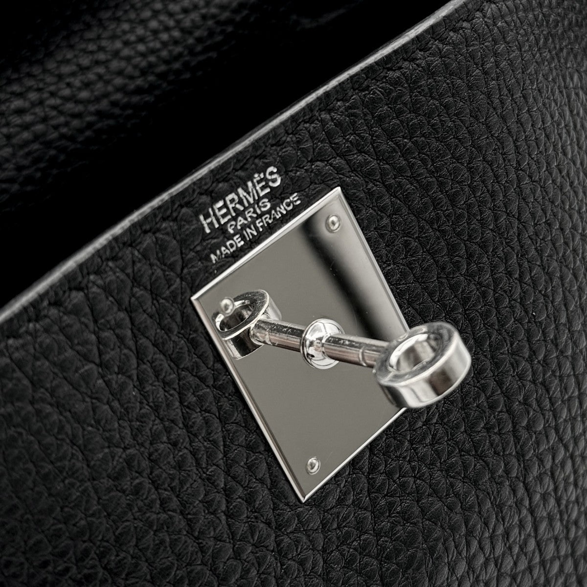 HERMES HERMES Kelly 28 Kelly 28 Bag, Tote Bag, Shoulder Bag, Togo Noir, Black, Silver Hardware