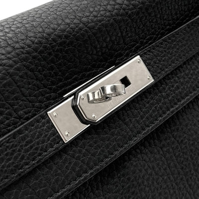 HERMES HERMES Kelly 28 Kelly 28 Bag, Tote Bag, Shoulder Bag, Togo Noir, Black, Silver Hardware