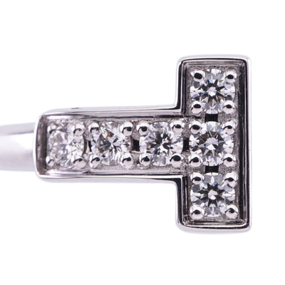 Tiffany & Co. Tiffany＆Co。线环T线18k白金 Tiffany & Co. T环750WG银T线钻石白金