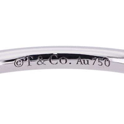 Tiffany & Co. Tiffany＆Co。线环T线18k白金 Tiffany & Co. T环750WG银T线钻石白金