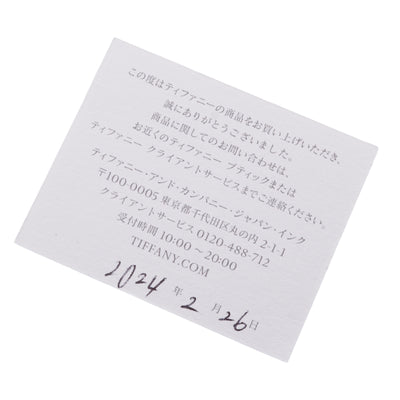 Tiffany & Co. Tiffany＆Co。线环T线18k白金 Tiffany & Co. T环750WG银T线钻石白金