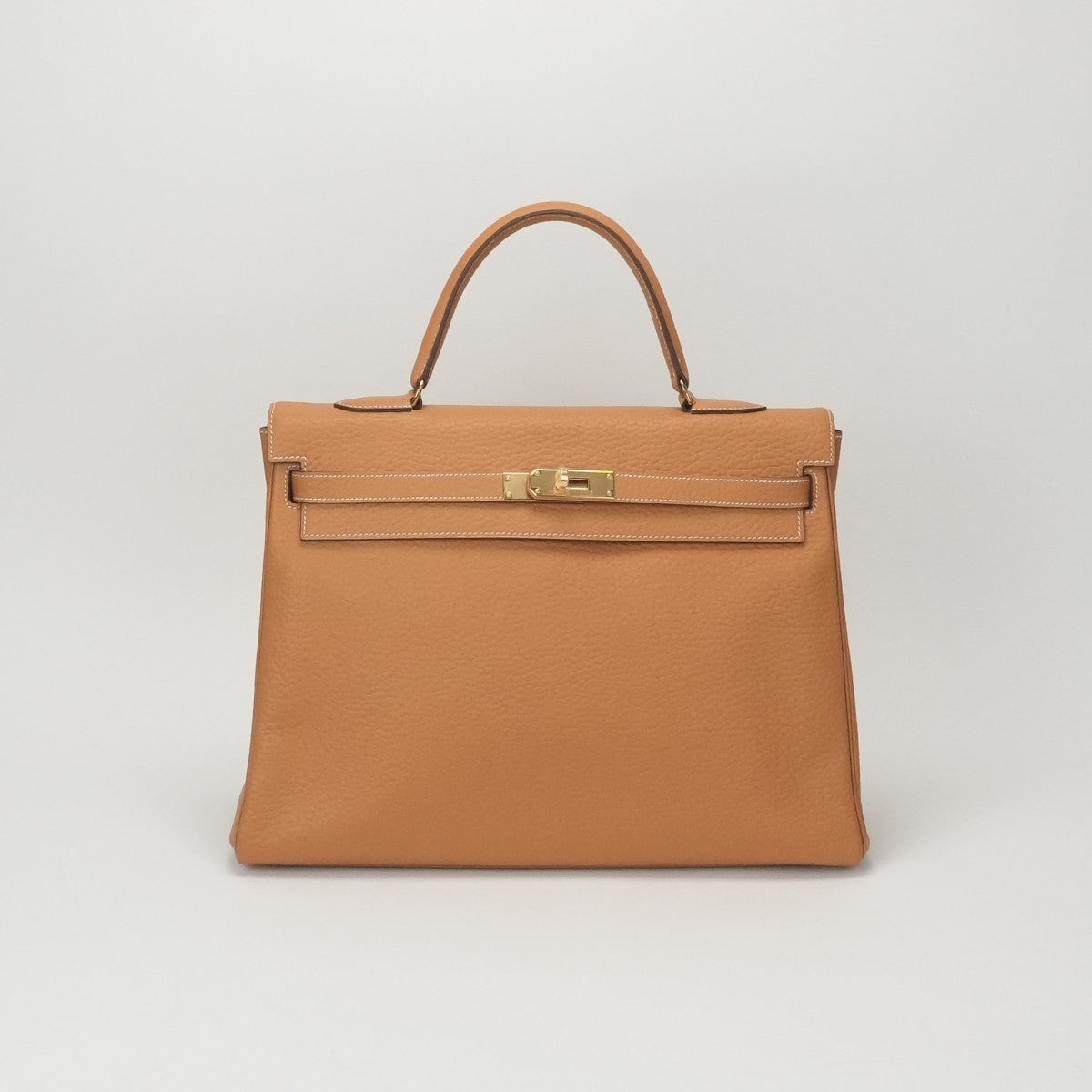 エルメス HERMES ケリー35 ケリー 35 バッグ トートバッグ ヴェルソ フィヨルド ナチュラル ゴールド ブラウン ゴールド金具