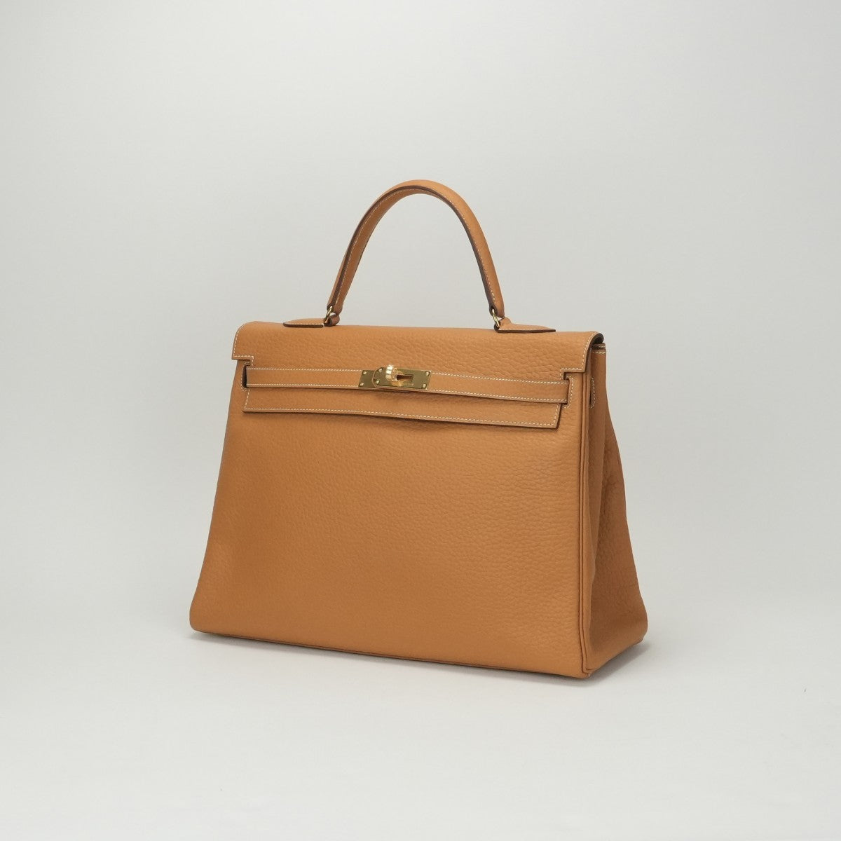 エルメス HERMES ケリー35 ケリー 35 バッグ トートバッグ ヴェルソ フィヨルド ナチュラル ゴールド ブラウン ゴールド金具