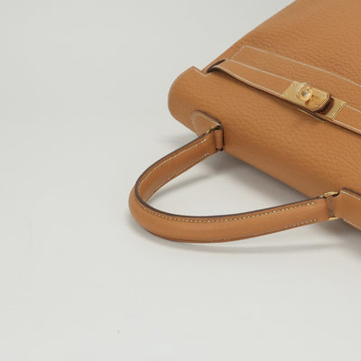 エルメス HERMES ケリー35 ケリー 35 バッグ トートバッグ ヴェルソ フィヨルド ナチュラル ゴールド ブラウン ゴールド金具