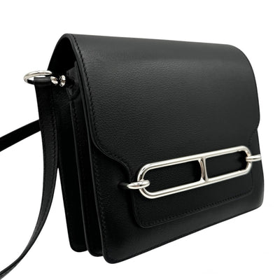 HERMES HERMES Sac roulis mini Sac roulis mini Bag Shoulder Bag Ever Color Noir Black Silver Metal Fittings Ever Color