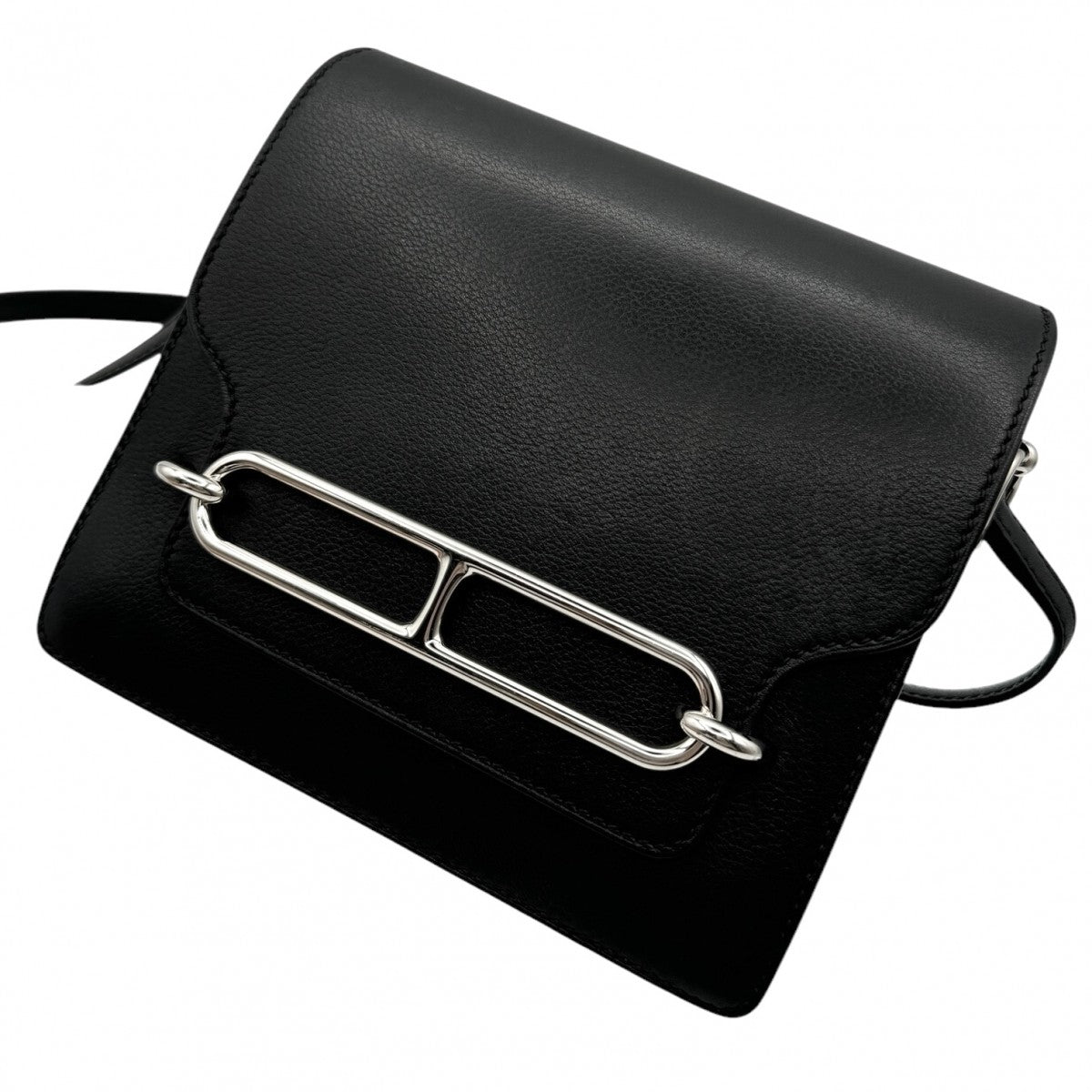 HERMES HERMES Sac roulis mini Sac roulis mini Bag Shoulder Bag Ever Color Noir Black Silver Metal Fittings Ever Color