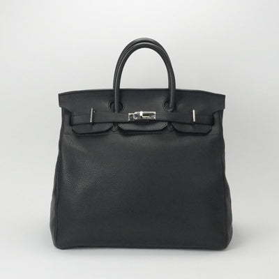 HERMES HERMES Haut a courroies 40 Haut a courroies 40 Tote bag Togo Noir Black Silver hardware
