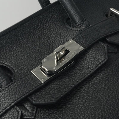 エルメス HERMES オータクロア40 オータクロア 40 バッグ トートバッグ トゴ ノワール ブラック 黒 シルバー金具