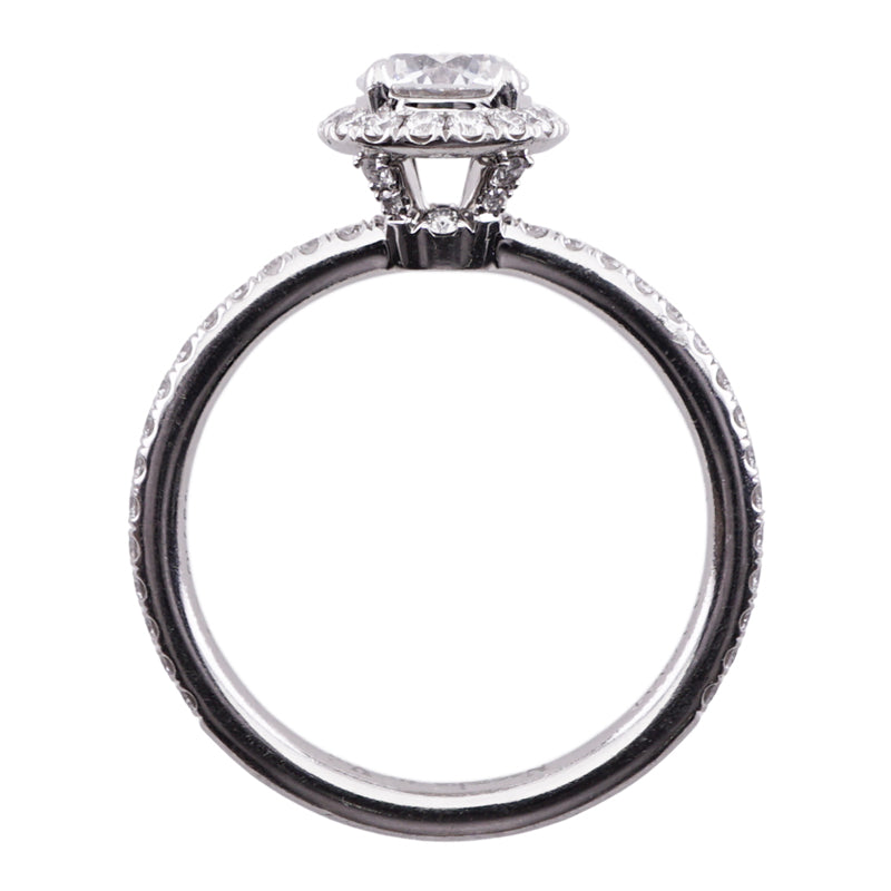 HARRY WINSTON HARRY WINSTON Round Cut Micro Pave Ring Round Cut Micro Pave Ring The One by Harry Winston Ring Pt950 Silver Diamond Ring Engagement Ring Platinum