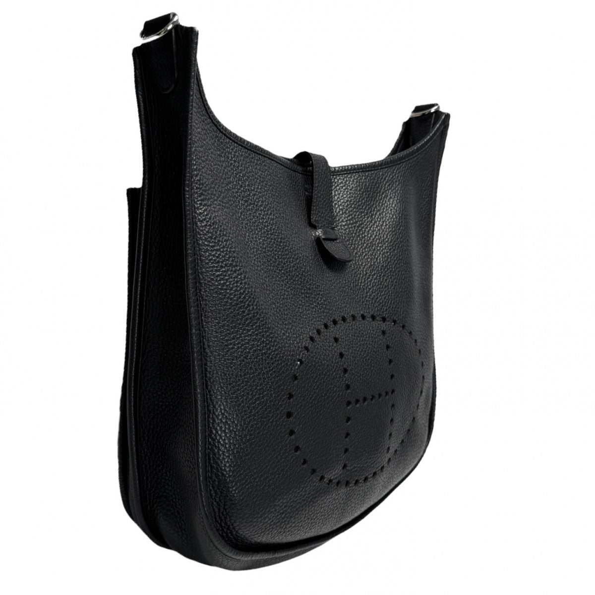 HERMES HERMES Evelyne 3 GM Evelyne 3GM Evelyne 3 GM Bag, Tote bag, Shoulder bag, Toryon Clemence, Noir, Black, Silver hardware