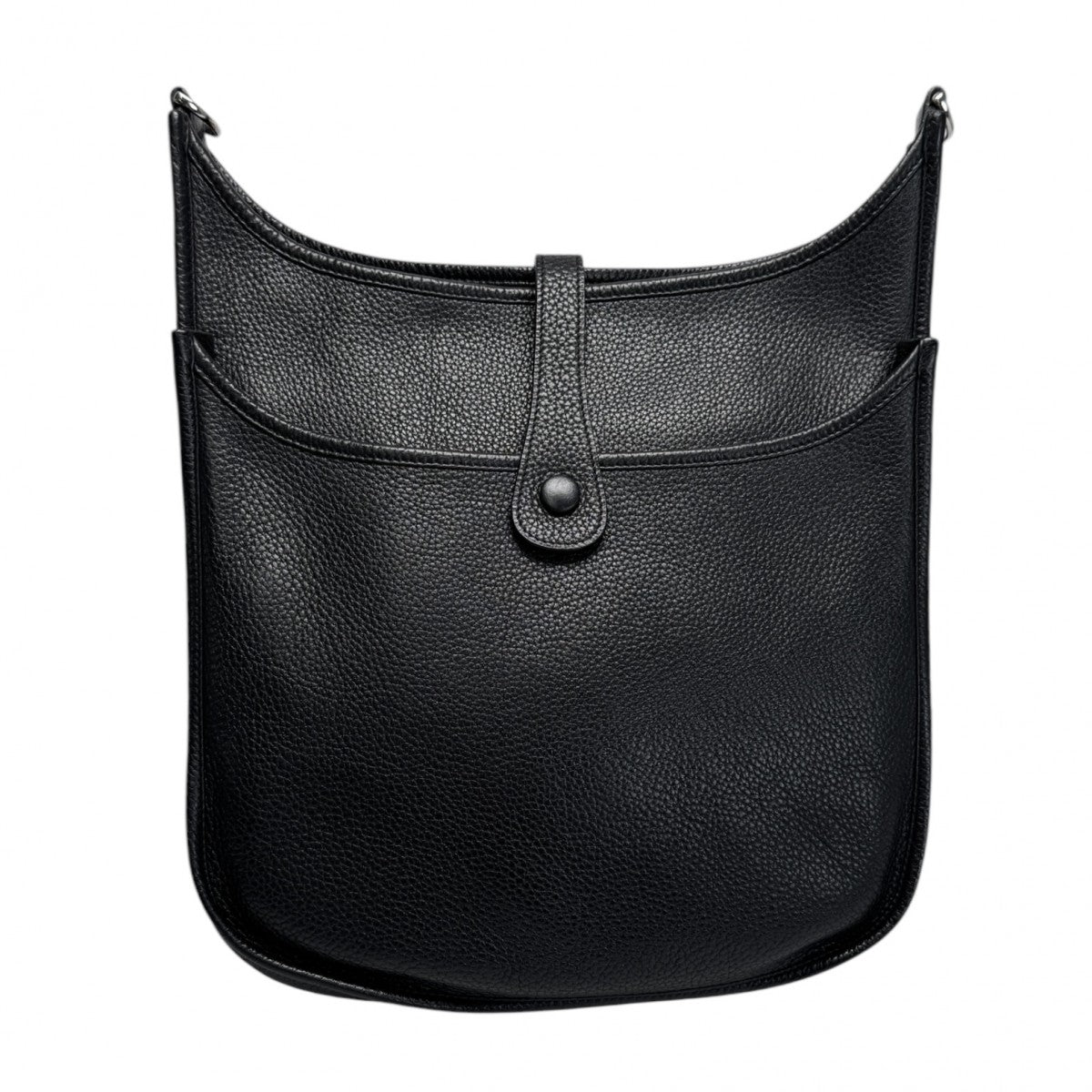 HERMES HERMES Evelyne 3 GM Evelyne 3GM Evelyne 3 GM Bag, Tote bag, Shoulder bag, Toryon Clemence, Noir, Black, Silver hardware