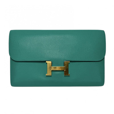 HERMES HERMES Constance long Constance long Wallet Long Wallet Long Wallet Ever Color Green Green Gold Hardware Ever Color