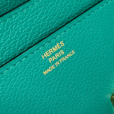 エルメス HERMES コンスタンスロング コンスタンス ロング 財布 長財布 ロングウォレット エバーカラー グリーン 緑 ゴールド金具 エヴァーカラー