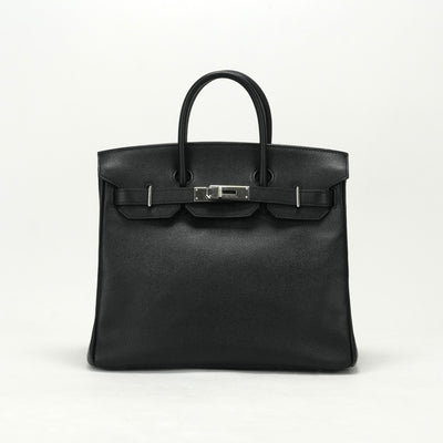 HERMES 헤르메스 Haut ? courroies 28 Haut ? courroies 28 가방 토트 백 엡슨 누아 블랙 실버 하드웨어 Vaugh Epson
