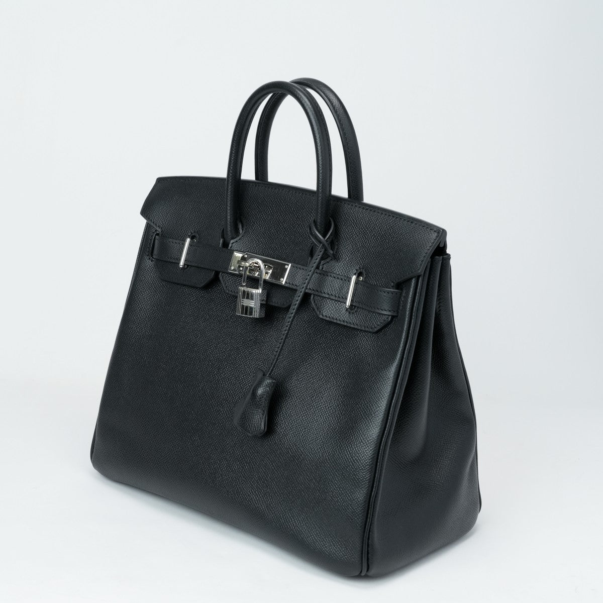 HERMES HERMES Haut ? courroies 28 Haut ? courroies 28 Bag Tote Bag Epson Noir Black Silver Hardware Vaugh Epson