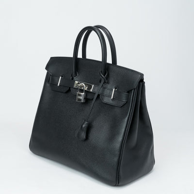 HERMES 헤르메스 Haut ? courroies 28 Haut ? courroies 28 가방 토트 백 엡슨 누아 블랙 실버 하드웨어 Vaugh Epson