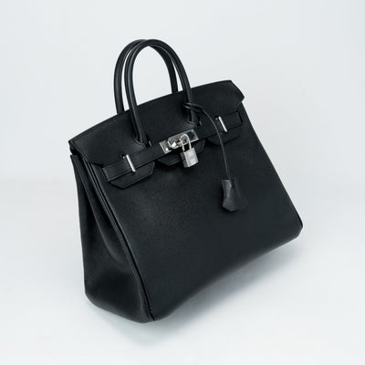 HERMES HERMES Haut ? courroies 28 Haut ? courroies 28 Bag Tote Bag Epson Noir Black Silver Hardware Vaugh Epson