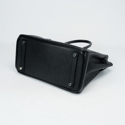 HERMES 헤르메스 Haut ? courroies 28 Haut ? courroies 28 가방 토트 백 엡슨 누아 블랙 실버 하드웨어 Vaugh Epson