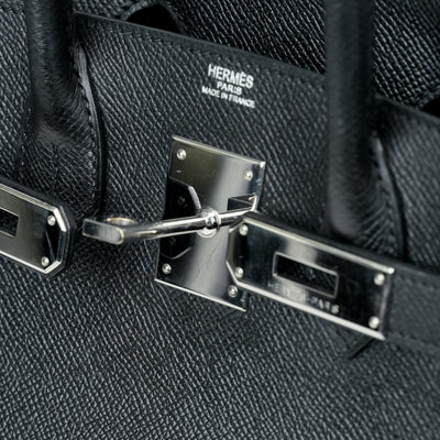 HERMES 헤르메스 Haut ? courroies 28 Haut ? courroies 28 가방 토트 백 엡슨 누아 블랙 실버 하드웨어 Vaugh Epson