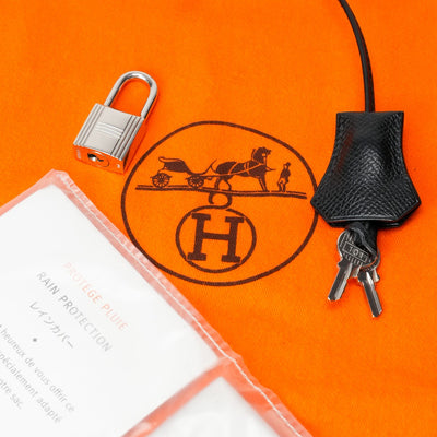 エルメス HERMES オータクロア28 オータクロア 28 バッグ トートバッグ エプソン ノワール ブラック 黒 シルバー金具 ヴォーエプソン