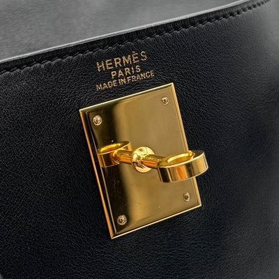 エルメス HERMES ケリー32 ケリー 32 バッグ トートバッグ ショルダーバッグ ガリバー ノワール ブラック 黒 ゴールド金具 ヴォーガリバー