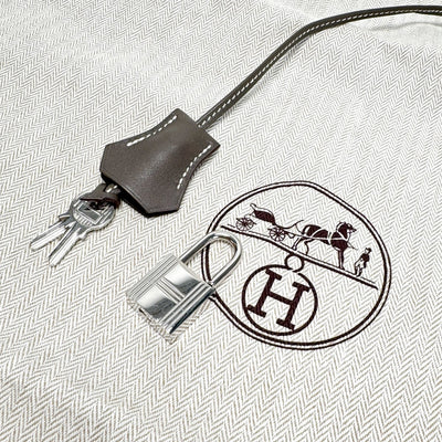 エルメス HERMES ボリードリラックス40 ボリード40 バッグ トートバッグ ヴォーシッキム エタン グレー シルバー金具