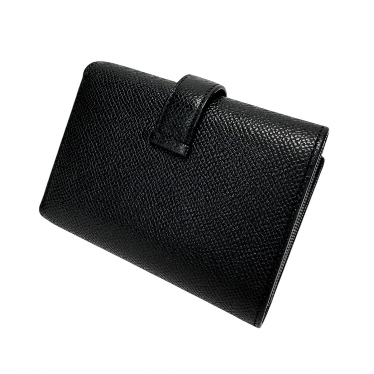 HERMES HERMES Bearn combine Bearn Saw Black Monochrome Wallet, Tri-fold Wallet, Mini Wallet, Mini Wallet, Epson, Noir, Black, Black Metal Fittings, Vo Epson