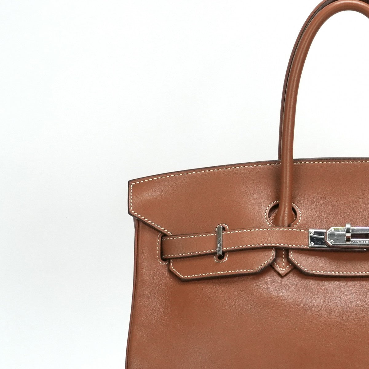 HERMES HERMES Birkin 35 Birkin 35 Bag, Tote Bag, Swift, Gold, Brown, Brown, Silver Hardware