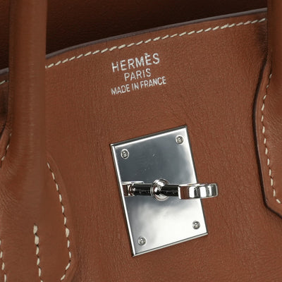 HERMES HERMES Birkin 35 Birkin 35 Bag, Tote Bag, Swift, Gold, Brown, Brown, Silver Hardware