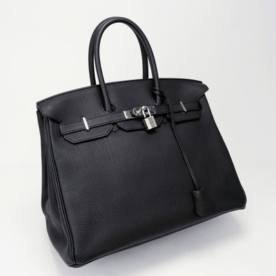 HERMES 헤르메스 Birkin 35 Birkin 35 토트 백 토고 누아 블랙 실버 하드웨어