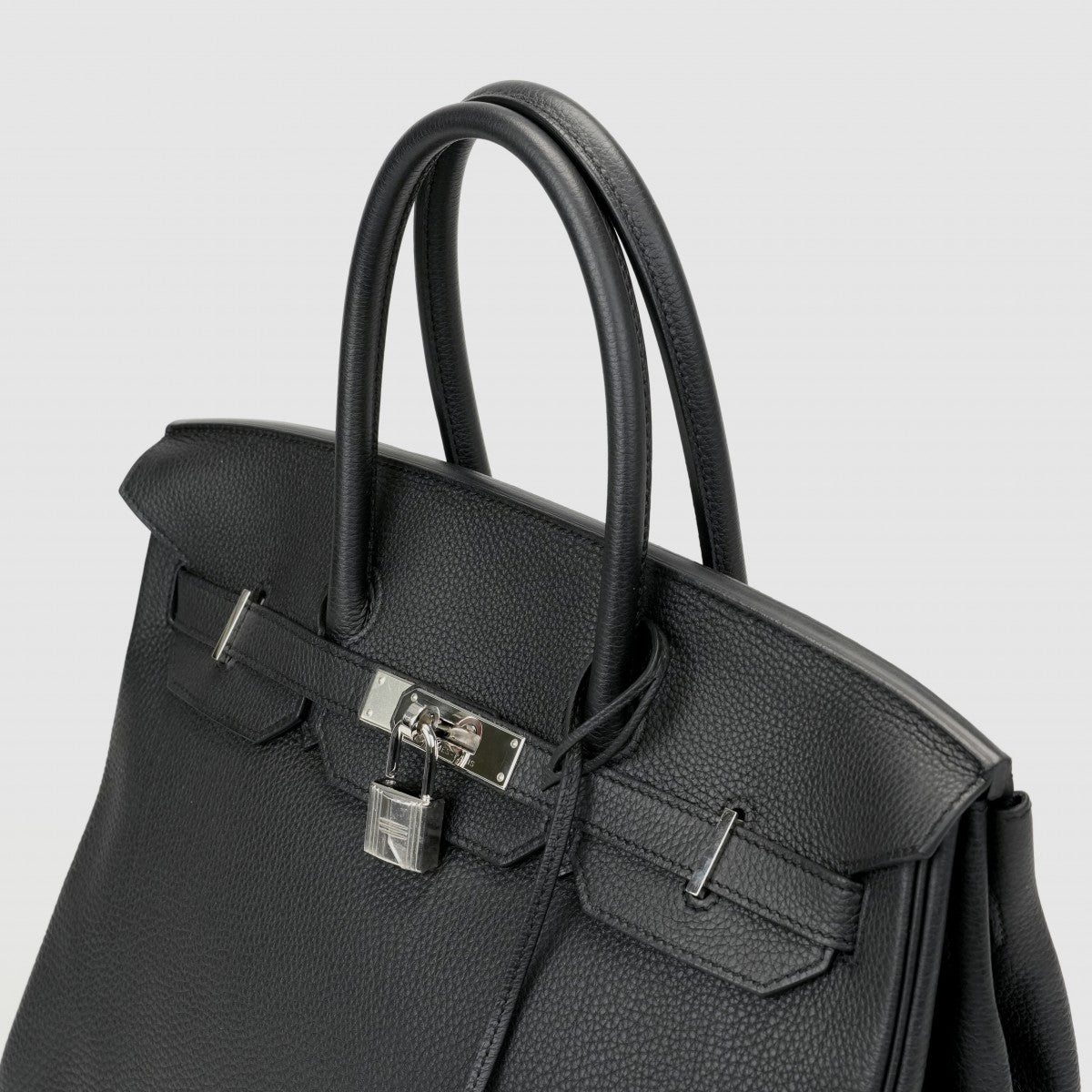 HERMES 爱马仕 Birkin 35 Birkin 35 手提袋多哥黑色银色硬件