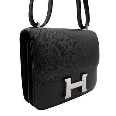 HERMES 헤르메스 Constance 3 mini 18 Constance 3 Mini 18 가방 숄더백 엡슨 누아 블랙 실버 하드웨어 Vaugh Epson