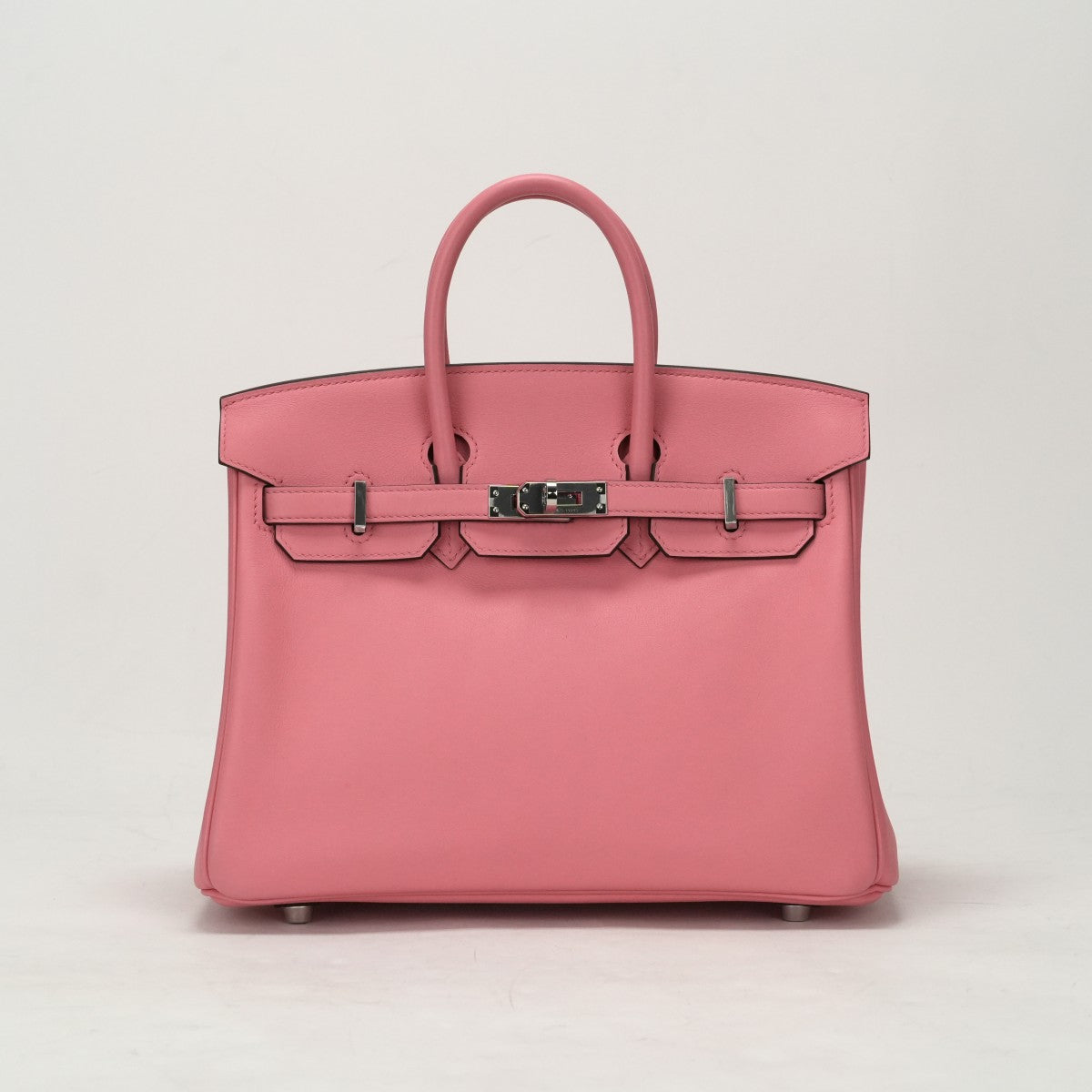 HERMES 헤르메스 Birkin 25 Birkin 25 가방, 토트 백, 스위프트, 로즈 아 자르, 핑크, 실버 하드웨어