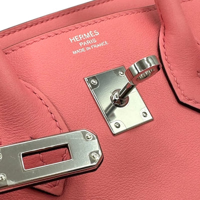 HERMES 헤르메스 Birkin 25 Birkin 25 가방, 토트 백, 스위프트, 로즈 아 자르, 핑크, 실버 하드웨어