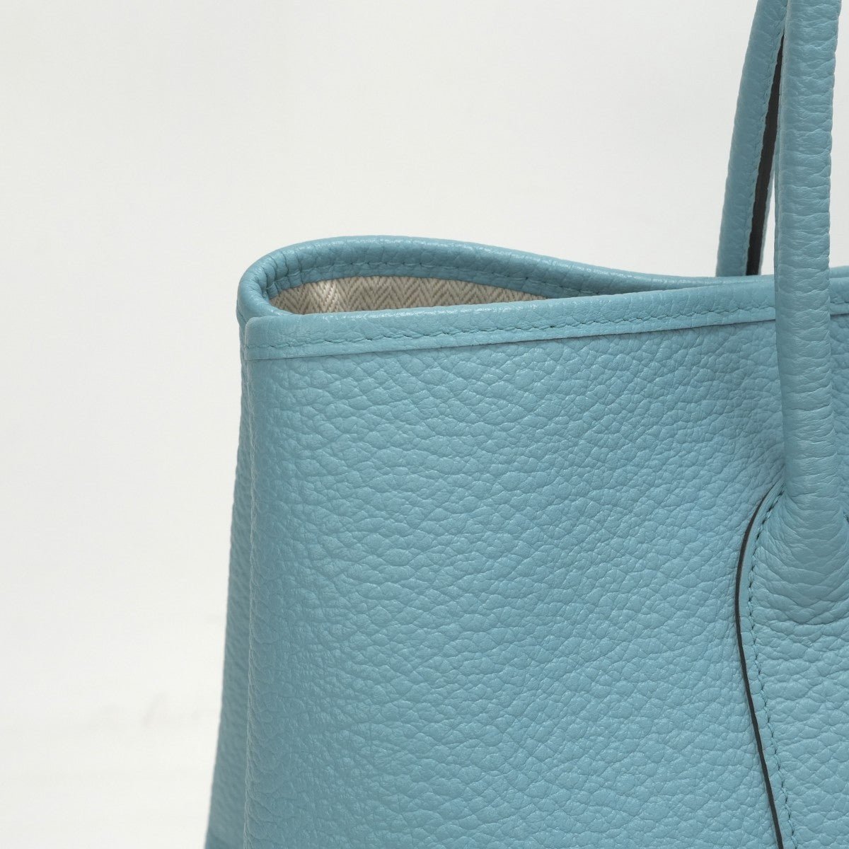 エルメス HERMES ガーデンパーティPM ガーデンパーティ PM ガーデンパーティ36 ガーデンパーティー バッグ トートバッグ カントリー ブルーアトール ブルー 青 水色 シルバー金具
