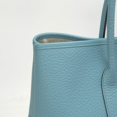 エルメス HERMES ガーデンパーティPM ガーデンパーティ PM ガーデンパーティ36 ガーデンパーティー バッグ トートバッグ カントリー ブルーアトール ブルー 青 水色 シルバー金具