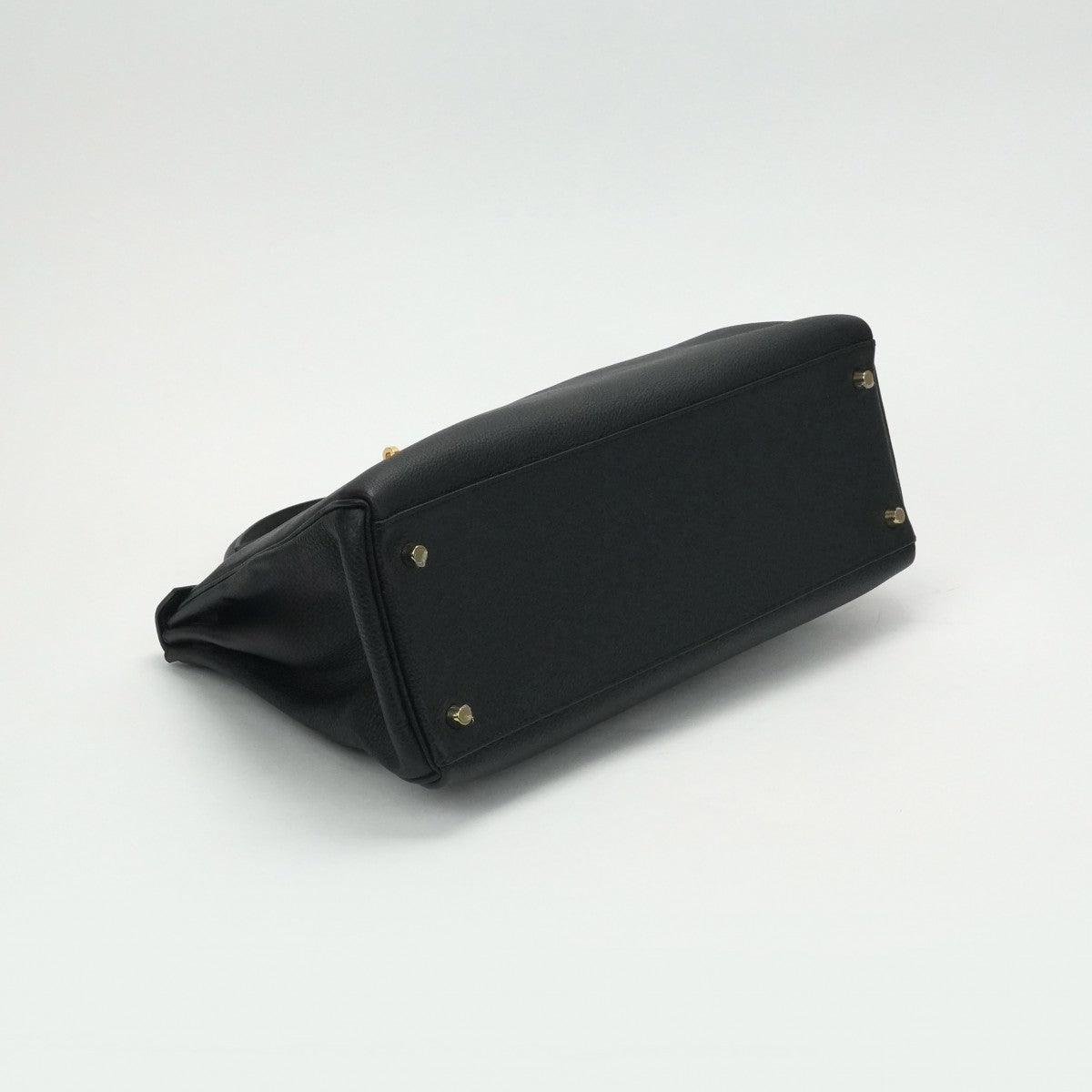 HERMES 헤르메스 Kelly 35 Kelly 35 가방, 토트 백, 숄더백, 토고, 누아르, 검은 색, 금 피팅