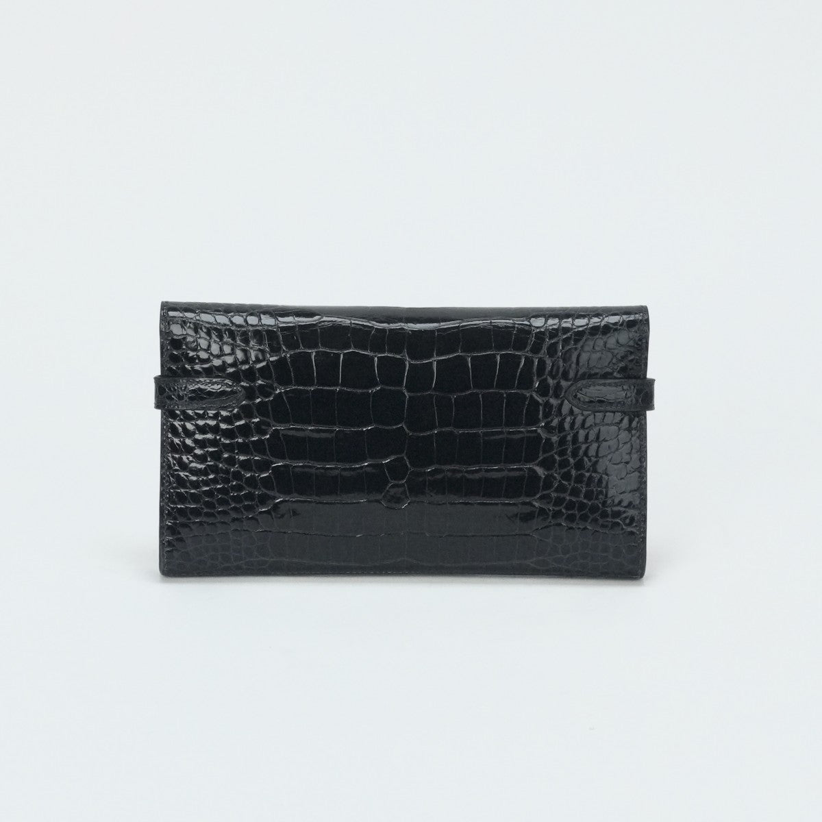 HERMES 爱马仕 Kelly wallet Kelly wallet long 钱包长钱包长钱包鳄鱼鳄鱼蓝色海洋蓝色金色硬件异国