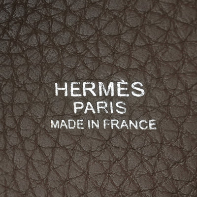 HERMES HERMES Picotin lock MM Picotin lock MM Picotin lock 22 Tote bag Torillon Clemence Etoup grey silver hardware