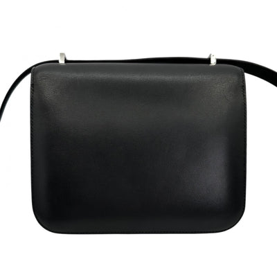 HERMES HERMES Constance 3 mini 18 Constance 3 Mini 18 Bag Shoulder Bag Tadelacto Noir Black Silver Hardware Box Calf