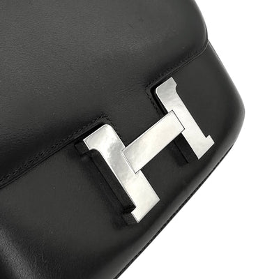 HERMES HERMES Constance 3 mini 18 Constance 3 Mini 18 Bag Shoulder Bag Tadelacto Noir Black Silver Hardware Box Calf