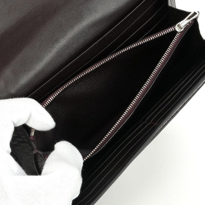 エルメス HERMES コンスタンスロング コンスタンス ロング 財布 長財布 ロングウォレット アリゲーター クロコダイル ブルゴーニュ Burgundy レッド red シルバー金具 エキゾチック　アリゲーター　コンスタンス