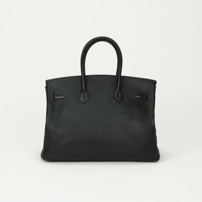 HERMES HERMES Birkin 35 Birkin 35 Tote bag Toryon Clemence Noir Black Silver Metal fittings