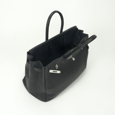 HERMES HERMES Birkin 35 Birkin 35 Tote bag Toryon Clemence Noir Black Silver Metal fittings