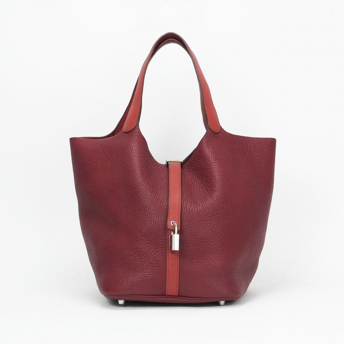 エルメス HERMES ピコタンロックタッチGM ピコタンロックGM ピコタンロックタッチ26 バッグ トートバッグ トリヨンクレマンス×スイフト ルージュアッシュ レッド 赤 シルバー金具