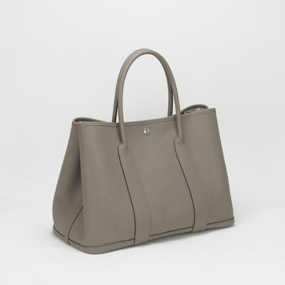 HERMES HERMES Garden party PM Garden party PM Garden Party 36 Garden party Bag, Tote Bag, Country, Turtière Gray, Grey, Silver Hardware