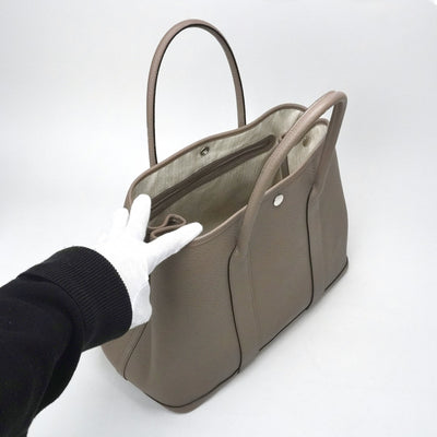 エルメス HERMES ガーデンパーティPM ガーデンパーティ PM ガーデンパーティ36 ガーデンパーティー バッグ トートバッグ カントリー トゥルティエールグレー グレー シルバー金具