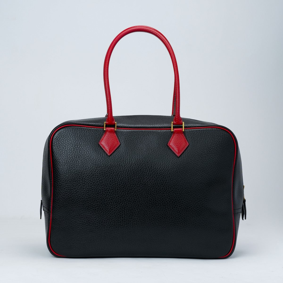 HERMES HERMES Plume 32 Plume 32 Bag Tote Bag Ardennes Noir Rouge Vif Black Red Black Red Gold Metal Fittings